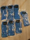 7 Amazon Basics Professional Reusable Rubber Gloves. Blue, Medium 3 Pack