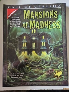 Mansions Of Madness Call of cthulhu CoC terror RPG libro BRP Soft Chaosium - Imagen 1 de 6
