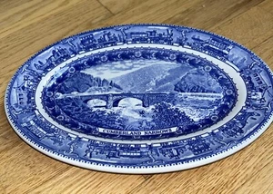 Shenango CUMBERLAND NARROWS Oval Plate - Baltimore and Ohio Railroad 1827-1927 - Picture 1 of 9