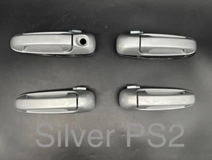 Juego de 4 manijas de puerta exteriores F y R plata brillante Met para Dodge Ram 1500 02-08 - Imagen 1 de 11