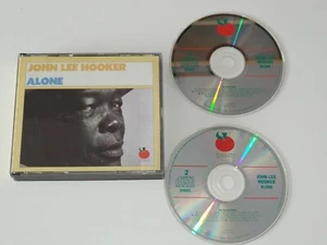 Alone - John Lee Hooker 1st Issue 1989 2 CDs NRMT Holland Import Tomato - Picture 1 of 12