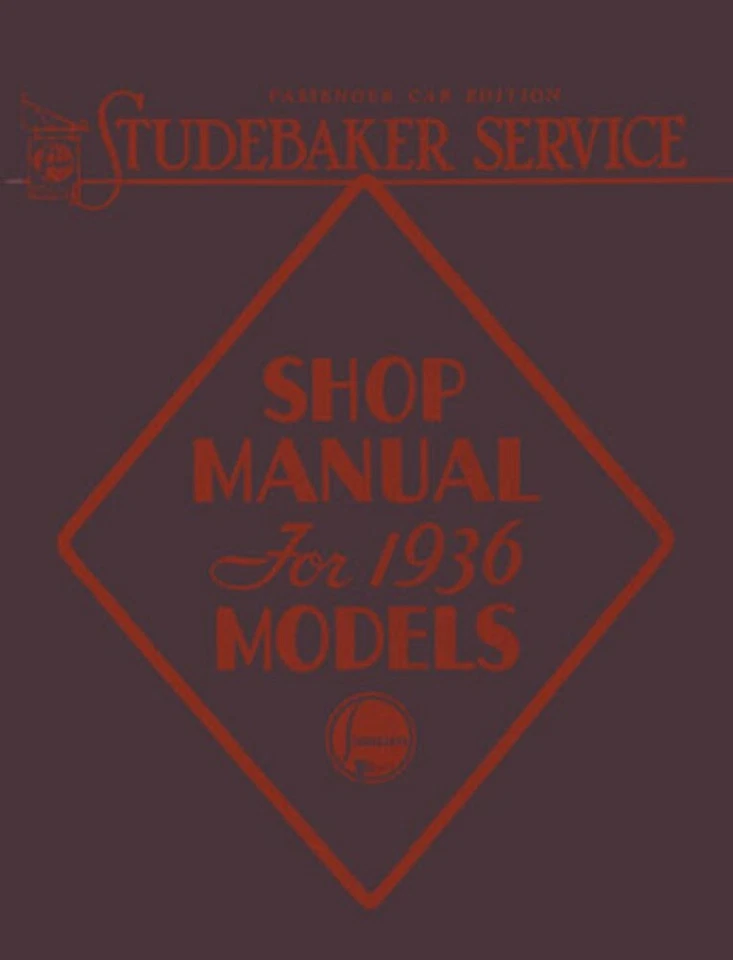 Libro eléctrico manual de reparación del motor Studebaker Shop 1936 OEM Foto 1 de 1