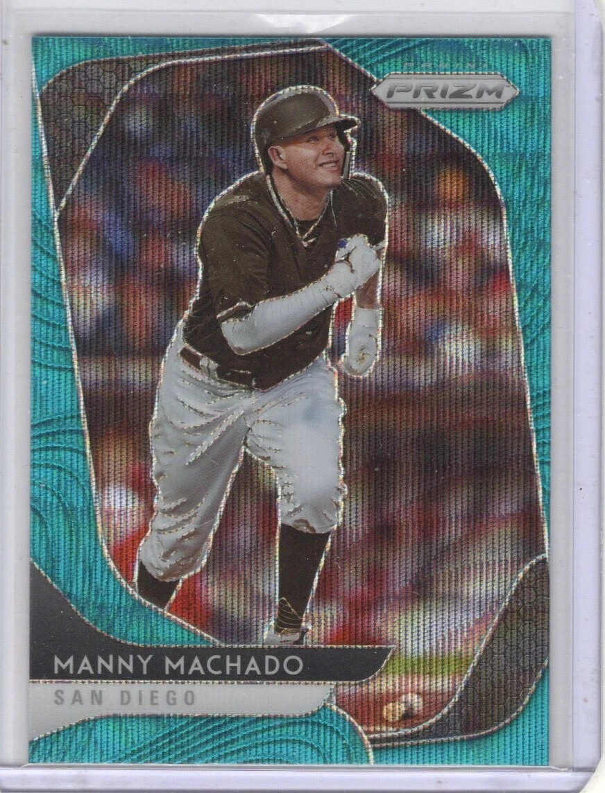 2020 Panini Prizm Teal Wave Prizm #76 Manny Machado San Diego Padres