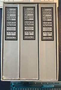 PROUST: Remembrance of Things Past 3-bändiges Box-Set (Vintage-Bücher, 1982) - Bild 1 von 12