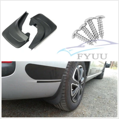 4X Guardabarros delantero trasero guardabarros guardabarros guardabarros guardabarros guardabarros de plástico blando de 12,6"x8,4" protectores contra salpicaduras Foto 1 de 4