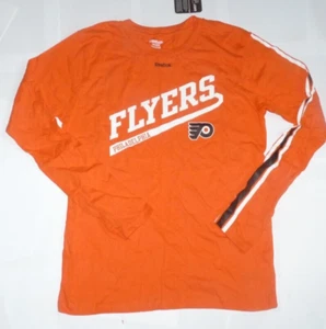 NEW NHL Philadelphia Flyers L/S Long Sleeve T Shirt Youth Boys L 14 16 NWT 33QU - Picture 1 of 1