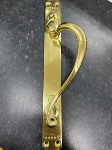 Ex Display Ornate SOLID BRASS Pull Handle,380mm x 42mm - Picture 1 of 4