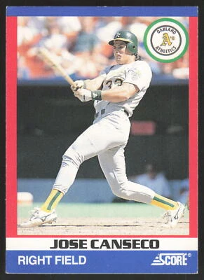 1991 Score 100 Superstars #1 Jose Canseco - Image 1 of 2