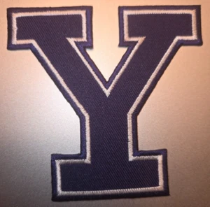 Yale Bulldogs Bügelbild Patch 3" x 3" schneller kostenloser Versand mit Sendungsverfolgung - Bild 1 von 1