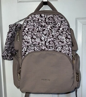 Isaac Mizrahi TikTok рюкзак Baby ноутбука сумка фиолетовый / Mauva мульти карман б/у - Изображение 1 из 4