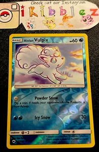 Alolan Vulpix 27/147 NM Reverse Holo Adorable Pillow Cloud 9 Art Pokémon Card! - Picture 1 of 1