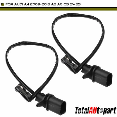 2x Sensor de desgaste de pastillas de freno delantero izquierdo y derecho Audi A4 09-15 A5 10-14 A6 Q5 S5 Foto 1 de 4