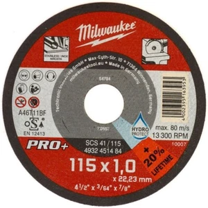 Milwaukee Pro+ Thin Metal Cutting Discs 115mm 125mm 150mm 180mm 230mm - Picture 1 of 7