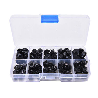 100Pcs/Set 9-15mm Plastic Safety Eye Button For Teddy Bear Doll Puppet ToY CA • 5.39€
