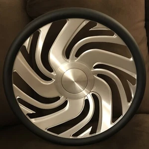 Custom Brushed Aluminum￼ Steering Wheel With Horn - Picture 1 of 13
