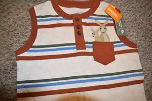 F6i4 NWT Size 4T 7 8 10 12 GYMBOREE Outback Adventure KANGAROO Tank Top Shirt - Picture 1 of 2