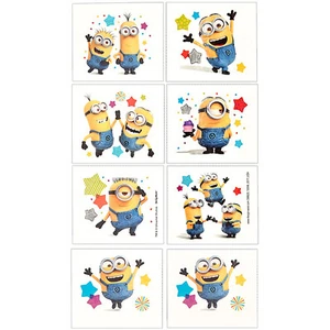 Minions Party Supplies Favours TATTOOS Sheet - Picture 1 of 1