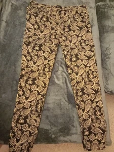 Hose, 42, BPC, tiefschwarz gemustert, tadellos - Bild 1 von 2