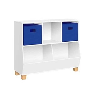 29,1 pulgadas H x 35,1 pulgadas W x 13,31 in. Organizador de juguetes D blanco MDF Catch-All con y - Imagen 1 de 6