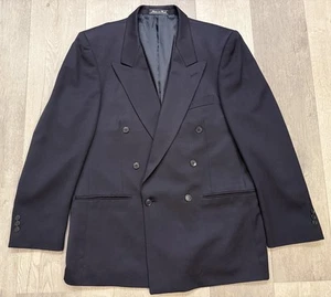 Blazer de colección Giorgio Armani para hombre de lana azul doble botonadura - talla 40R - Imagen 1 de 8