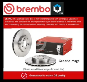 2x Brake Discs Pair Vented fits BMW 525D F10, F11 2.0D Rear 11 to 17 N47D20D Set - Picture 1 of 3