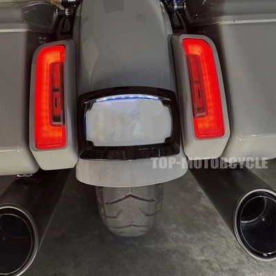 2024 2025 Touring 2023 CVO Road Glide Street Glide soporte de matrícula trasero Foto 1 de 4