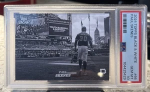 2024 Topps blanco y negro Paul Skenes #66 Pittsburgh Pirates RC gema como nueva PSA 10 - Imagen 1 de 2
