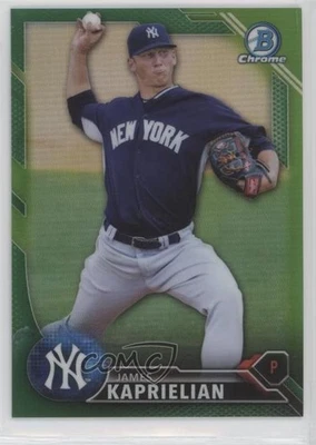 2016 Bowman Chrome Prospects Green Refractor /99 James Kaprielian #BCP71 - Image 1 of 2