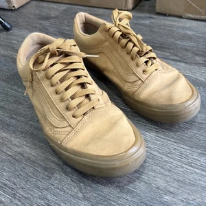 Vans Skate UNISX Schuhe Turnschuhe hellbraun Gummi 721454 Canvas Leder Größe 9 HERREN - Bild 1 von 5