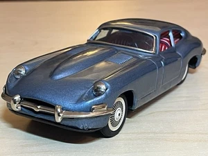 Rare Vintage Original Jaguar XKE Etype Bandai Japan Tin Friction Slate Blue XK-E - Picture 1 of 17