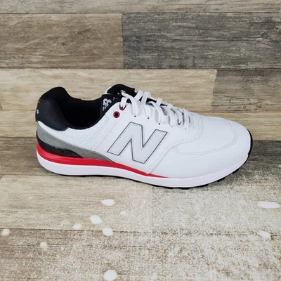 Zapatos de golf New Balance 574 verdes V2 para hombre sin clavos talla 9 botines blancos con cordones Foto 1 de 4