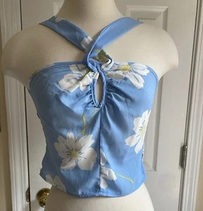 Floral Boho Print Halter Top - Picture 1 of 2