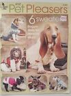 Annie's Attic Knit Pet Pleasers Dog sweaters 6 Sweaters Patterns  Leaflet 427