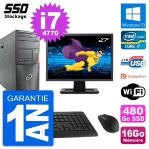 PC tour Fujitsu W530 Bildschirm 27 " Intel i7-4770 RAM 16Go SSD 480Go Windows 10 - Bild 1 von 8