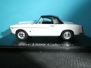 Fiat 1500 in bianco con tetto nero 1963 edizioni Atlas in scala 1:43. Scala - Foto 1 di 6