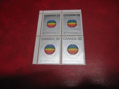 CANADA Unitrade# 976 32c UNITED NATIONS WORLD COMMUNICATIONS UL BLANK CORNER MNH - Image 1 of 2