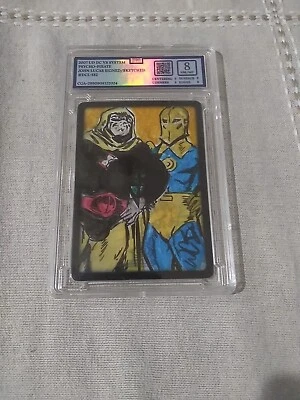 2007 DC Vs System John Lucas Signed Sketched Card  Graded - Image 1 of 2