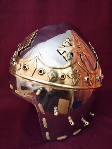 Historical halloween  Medieval 18 Guage Steel Royal King Helmet - Picture 1 of 4