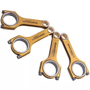 H-Beam Steel Racing Conrods For Subaru Legacy Turbo EJ20 EJ25 WRX STi 130.5mm - Picture 1 of 10