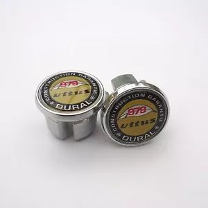 Vintage Style, Vitus 979 Dural, Chrom Racing Bar Stecker, Kappen, Repro - Bild 1 von 3