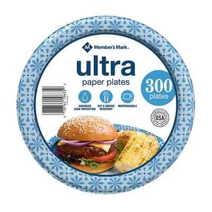 Platos de papel para almuerzo Member's Mark Ultra, 8,5" (300 ct.) - Imagen 1 de 3