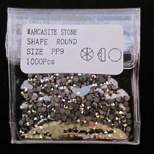 PIEDRAS DE MARCASITA SUELTAS 1000 piezas TAMAÑO 1,5 mm PP9 grado AA AUCSUN - Imagen 1 de 4