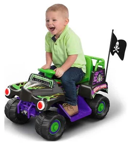 6V Grave Digger Ride on Car Monster Truck Monster Jam Grafik für Jungen & Mädchen - Bild 1 von 12