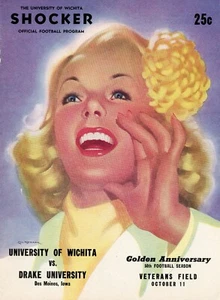 1947 Wichita vs Drake College Football Program - Picture 1 of 1