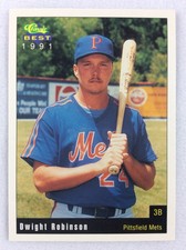 1991 Pittsfield Mets-Classic BEST Baseball Card-Dwight Robinson