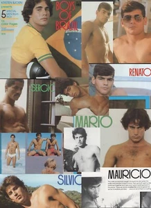 MEN OF BRAZIL 1985 LIKE PLAYGIRL KRISTEN BJORN’S ORIGINAL HOT HAIRY HUNKY CARIOC - Bild 1 von 1