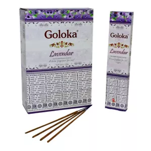 Goloka Incense Lavender Sticks Natural Fragrance Hand Rolled Agarbatti 12X15gm - Picture 1 of 3