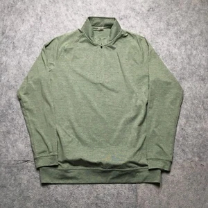 Maglione State & Liberty 1/4 Zip Uomo Large L Vestibilità Atletica Verde Performance - Foto 1 di 10