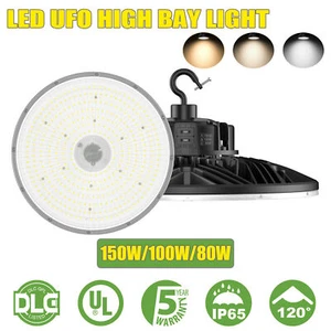LED High Bay Lights 150W 3000K 4000K 5000K Adjustable GYM Garage Warehouse Lamp - Picture 1 of 12