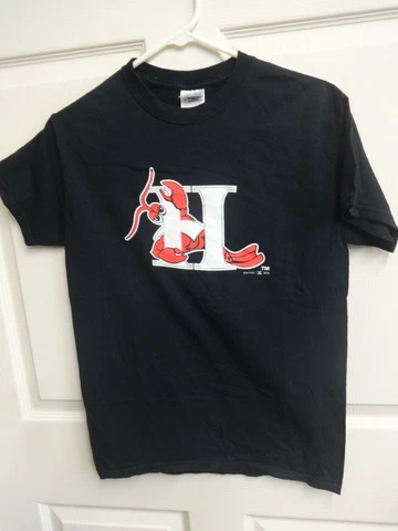 2010 MiLB Hickory Crawdads Baseball T-Shirt Men Small Black Graphic Printed Cover